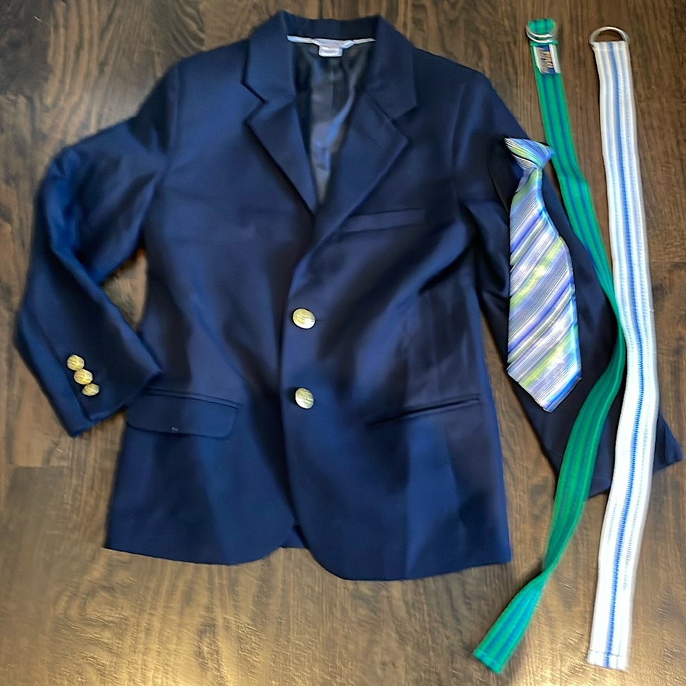 Kitestrings blazer/polo belt boys dress bundle